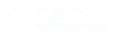 Inspire AI Logo - White Text on Transparent Background